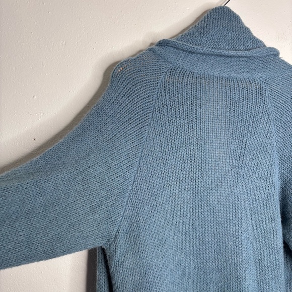 Soft Surroundings Telluride Topper Blue Heather Open Front Long Cardigan L EUC - Picture 11 of 11